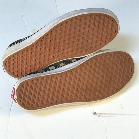 Vans Vintage Skate Skateboard Checkerboard Army Stripe Athletic Low Top Shoes - Picture 9 of 11